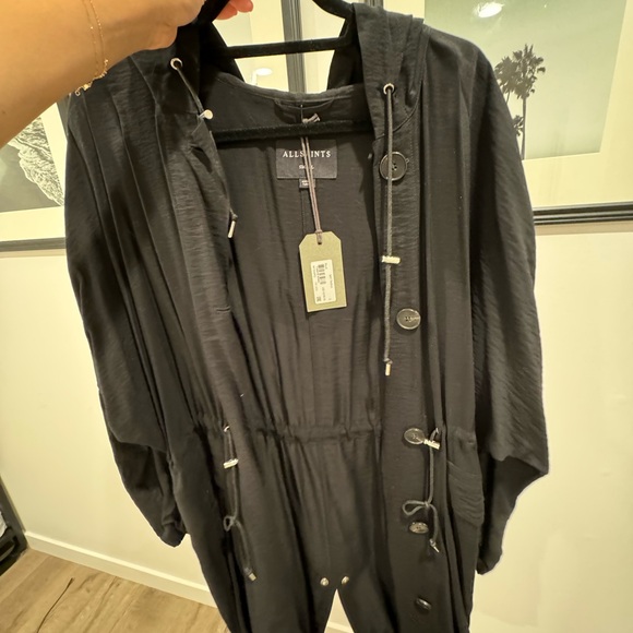 ALL SAINTS Bay Parka, Black, Size Small. Brand new, never worn, with tags on! - Picture 5 of 7